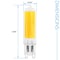 Luxrite G9 LED Light Bulbs 4.5W 50W Equivalent 450LM 2700K Warm White Dimmable Glass Bi-Pin Base, 5PK LR24690-5PK - alternate 2